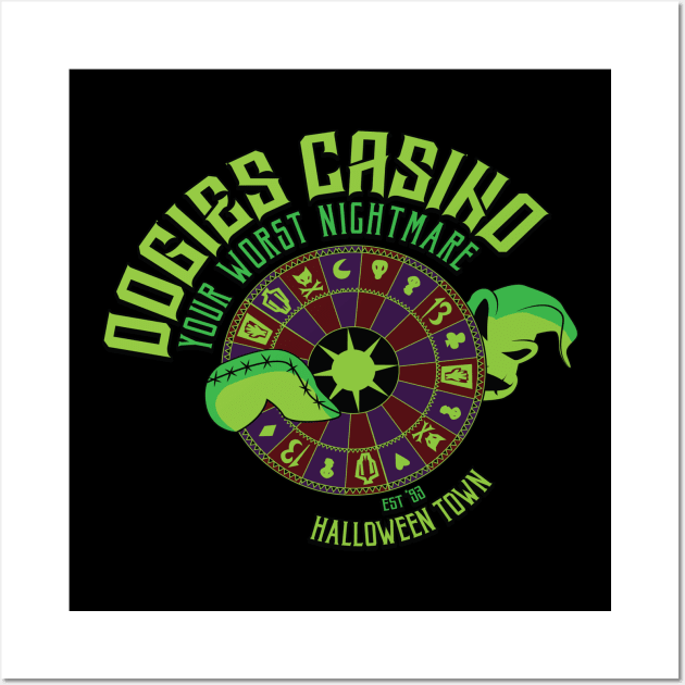 Oogies Halloween Town Casino Wall Art by DeepDiveThreads